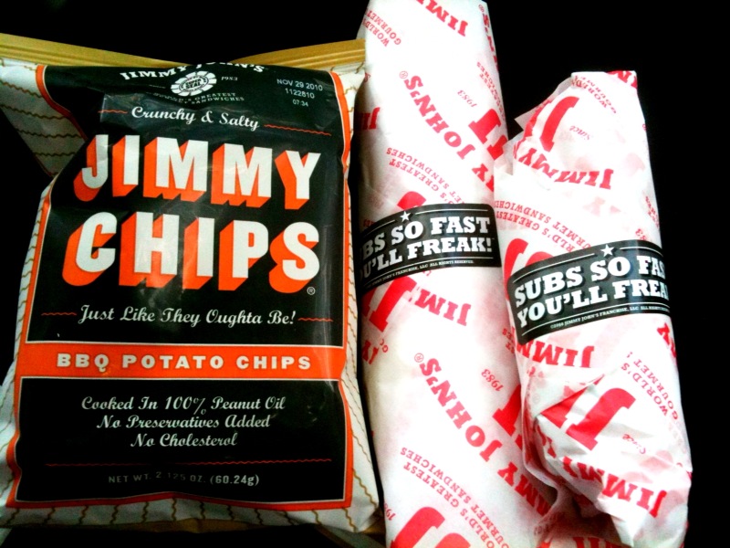 the leafy green Jimmy John's Gourmet Sandwiches