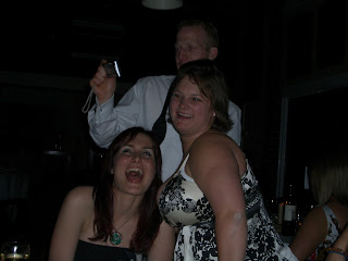 Still laughing, Doddy strikes a pose and Chris is just more interested in himself