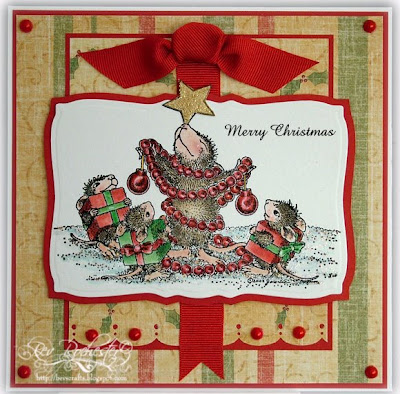 samples from the house-mouse christmas decoupage video from joanna
