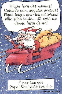 Charge com o Papai Noel do Site Piadas.com