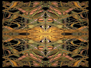 Wallpaper em tons verdes com mandala.