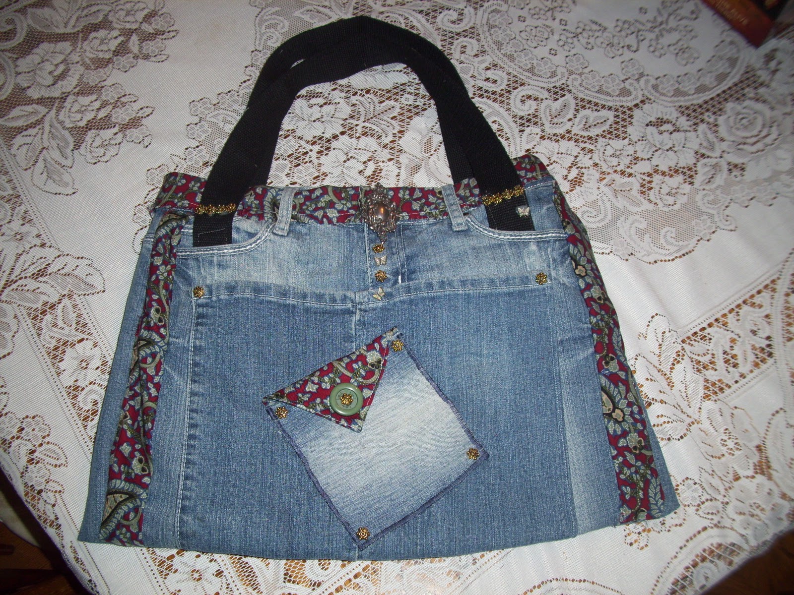 Where Your Treasure Is Weekly Project Blue Jean Purse