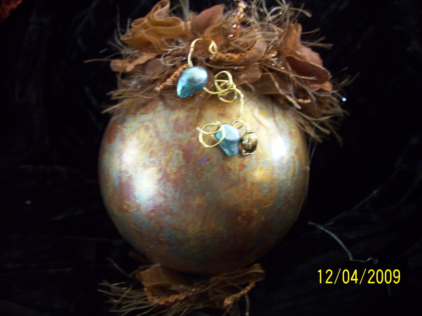 Where Your Treasure Is Painted Glass Christmas Bulbs
