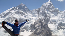 Yoga with Everest and Lhotse
