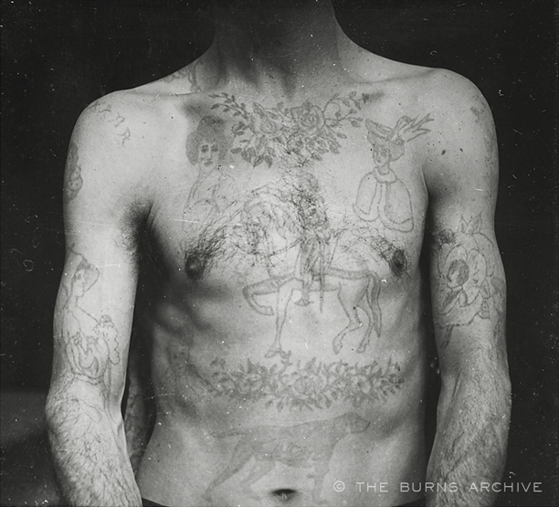 19th Century French Criminal Tattoos by Lacassagne