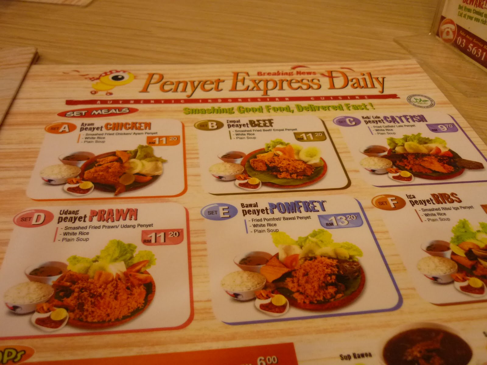 Ayam Penyet Express Sunway Pyramid Food Delivery Menu Grabfood My
