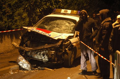 Choc violent épave de la BAC