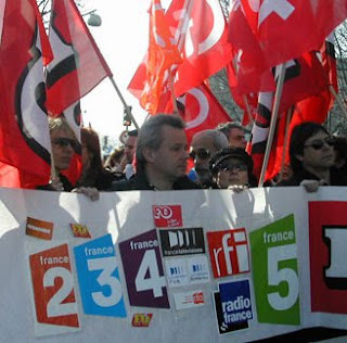 le quatrième pouvoir en marche ... manif France Télévisions
