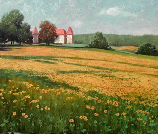 campagne française de Marcel Favreau toile campagne