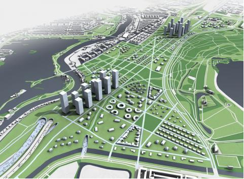 Urban plan Rotterdam Netherlands