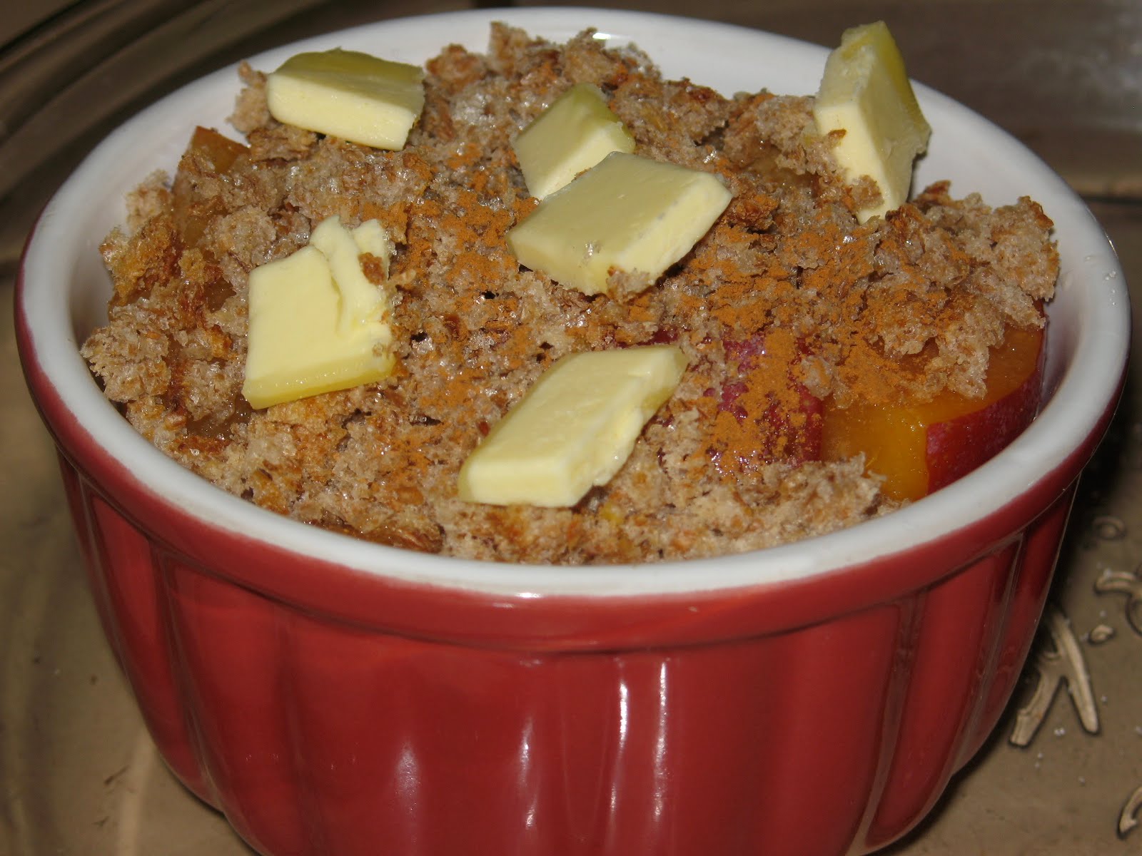 Domestic Divas Blog Meatless Monday Individual Plum Crumbles with
