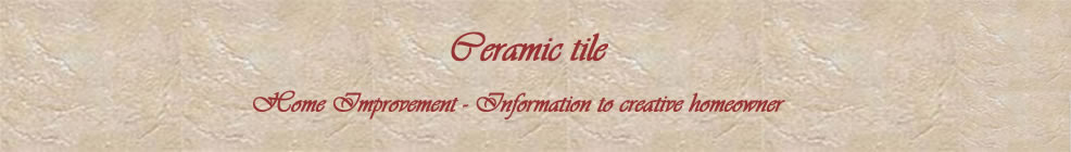 Ceramic tile - Home Improvement