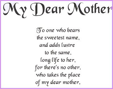 love mother poems