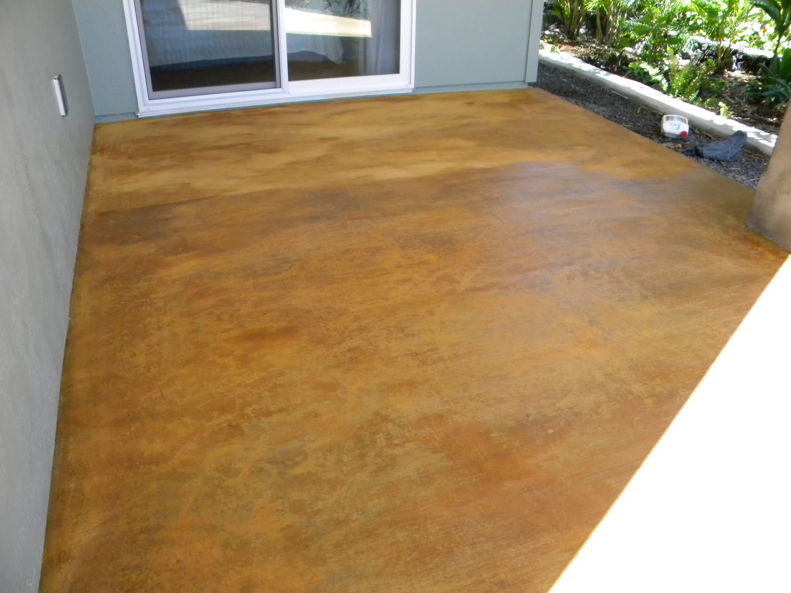 Uli Kai Hale Blog Color Staining the Concrete with Iron Sulfate