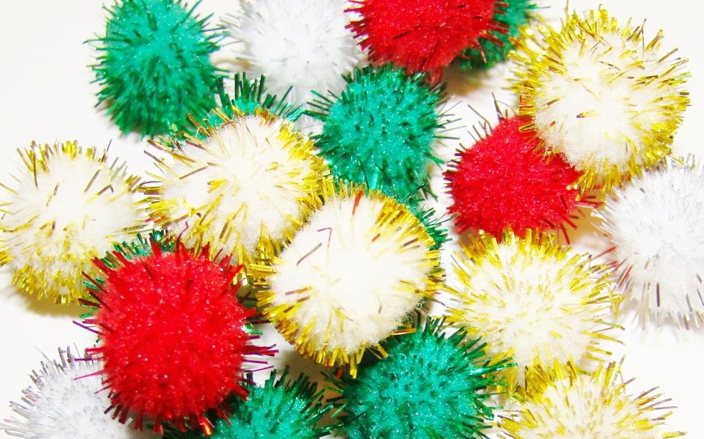 A Bead A Day Arts & Crafts Week Sparkly Puffballs