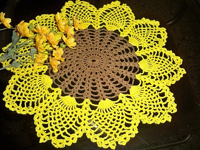 CARMEN FELICIDAD: Tapete Girasol