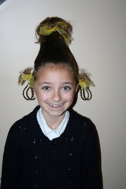 crazy hair day cute girls