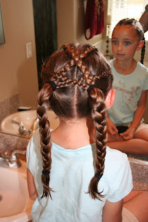 Fun Hairstyle Criss Cross French Braids Cute Girls Hairstyles
