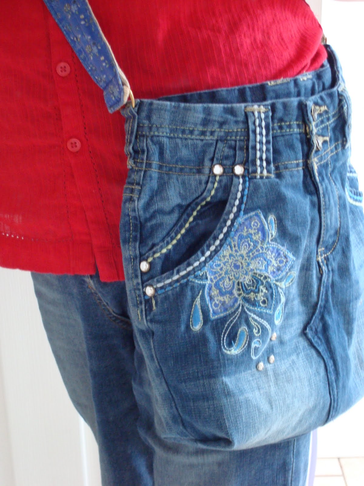 Christine's Chatter Denim jeans bag I made it!