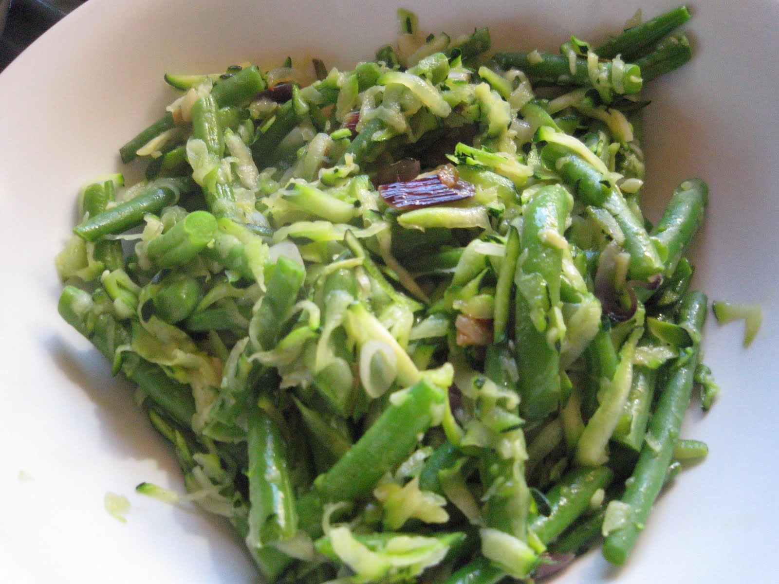 BrownievilleGirl COURGETTE AND FRENCH BEAN SALAD