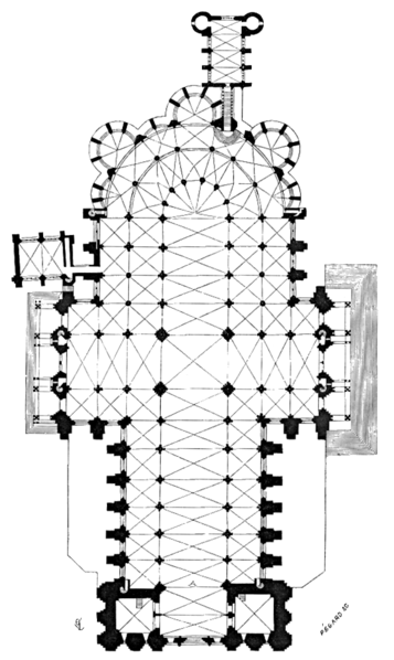 Images And Places Pictures And Info Chartres Cathedral Floor Plan