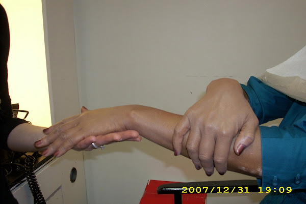 The Completion of adding the color brown to my hands, nice and smooth- I do miss my color