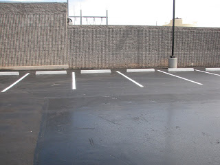 Concrete parking lot stops