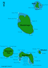 Map of Bunaken