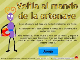 JUEGO DE LA B. VELILA AL MANDO DE LA ORTONAVE