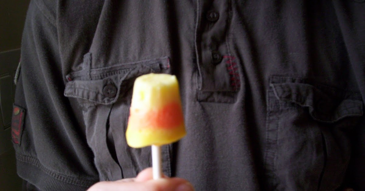 Almost Unschoolers Mini Candy Corn Inspired Frozen Pudding Pops