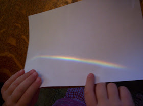 Almost Unschoolers: Making a Rainbow - Preschool Science