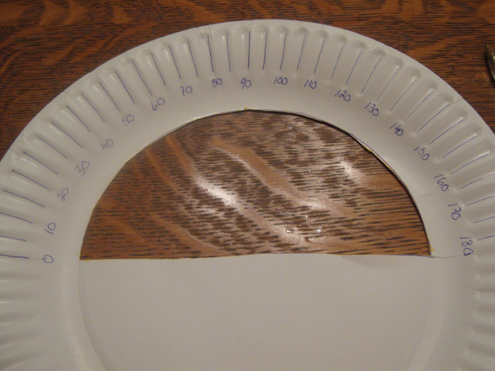 Almost Unschoolers Paper Plate Protractor Craft for Sir Cumference and