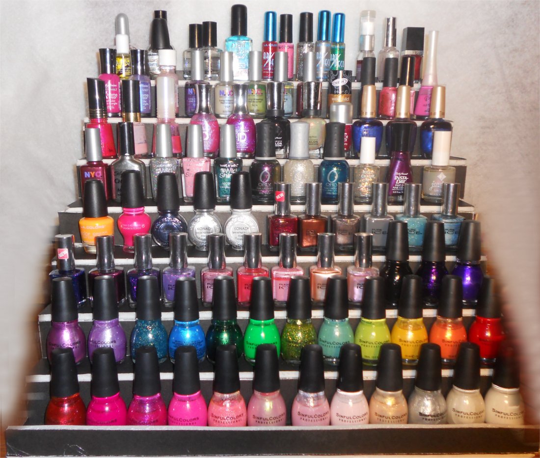 The other day I was online looking for nail polish display racks so I can