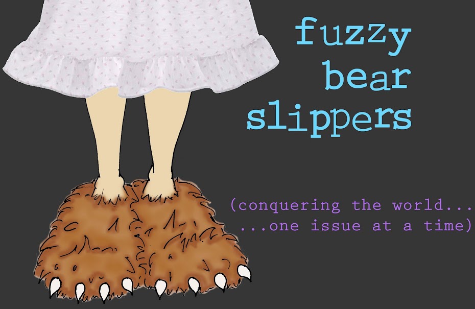 Fuzzy Bear Slippers