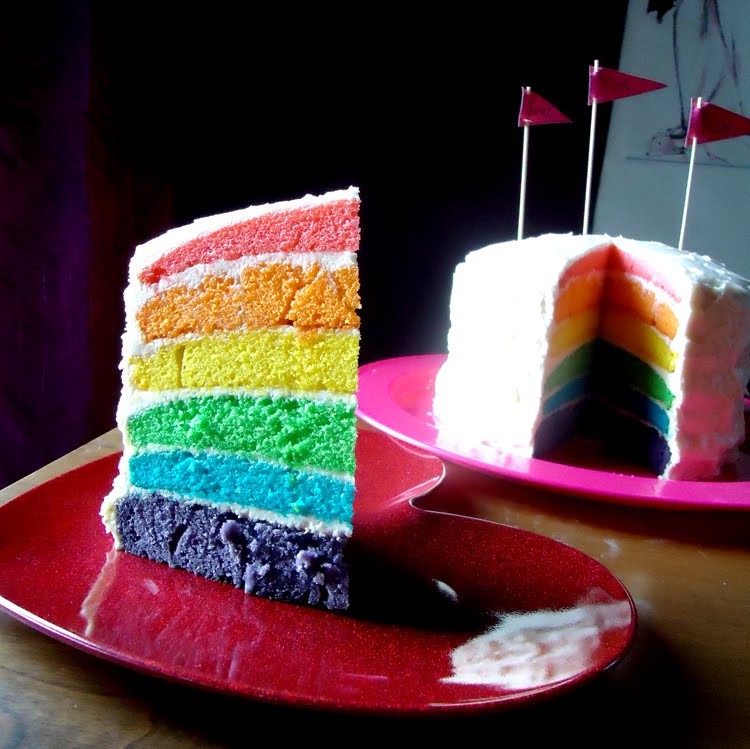  kraftykym RAINBOW cake time