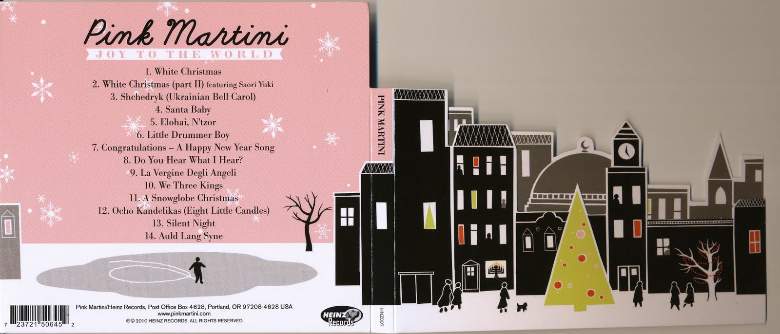 in GRAPHIC sanity i like it! pink martini christmas cd design