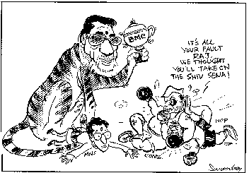 It's all your fault Raj. We thought you'll take on the Shiv Sena
