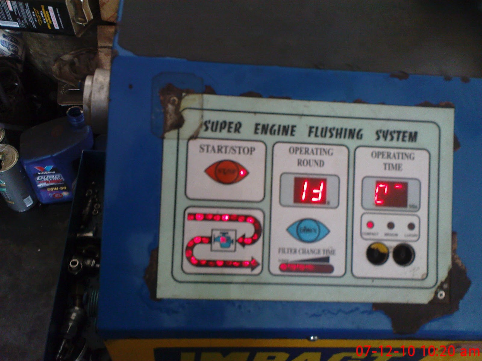 Mechanized Machine Flashing and Engine Oil Change 10