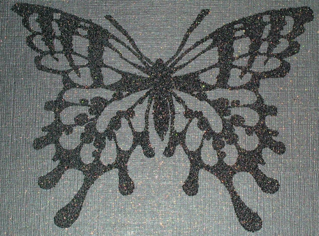 EKDuncan My Fanciful Muse Butterfly Necklace Glitter Art Paper Jewelry Project