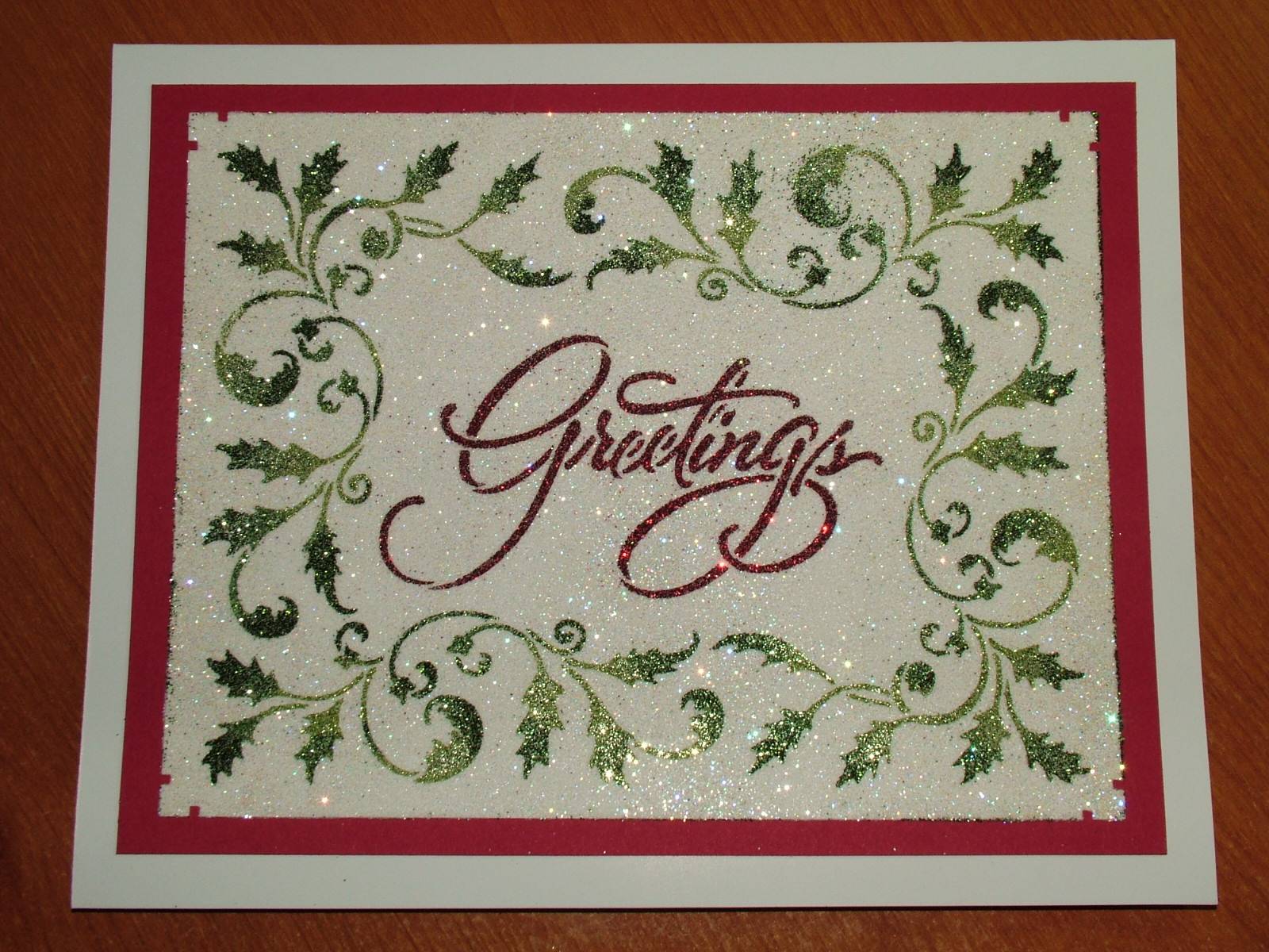 EKDuncan My Fanciful Muse Glitter Art Christmas Tree using Brass