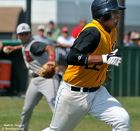  the fence during a championship baseball game at Cleburne High School.