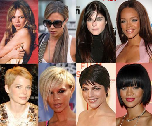 Celebrity Hairstyles, Short, Long Hairstyles for Women