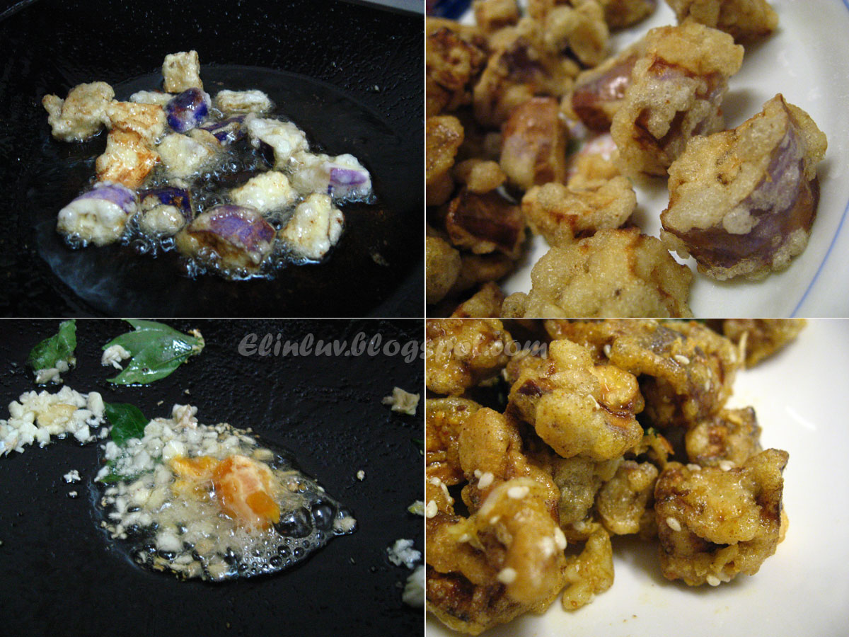 Elinluv's Tidbits Corner Crispy And Spicy Salted Egg Yolk Aubergine Cubes