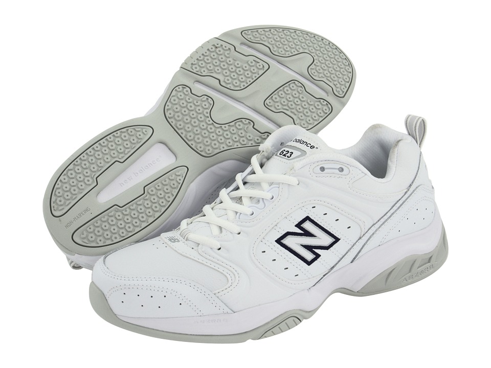 #2: White New Balance Shoes