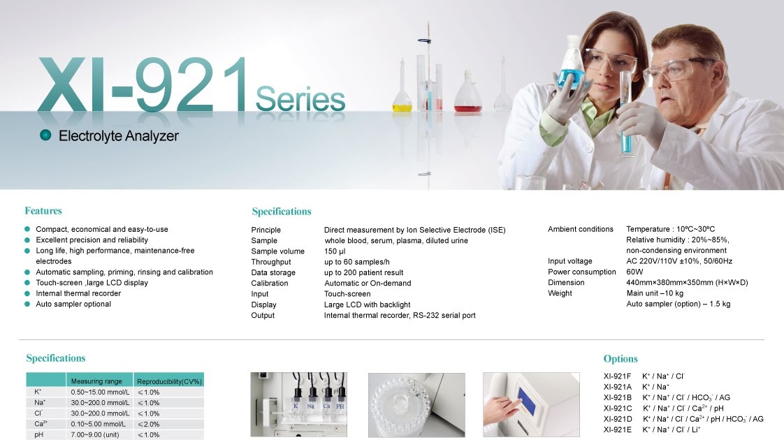 Caretium Medical Electrolyte Analyzer XI921 series
