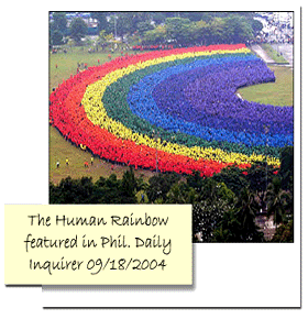 Largest Human Rainbow