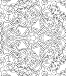 Celtic Kaleidoscopic Coloring Picture