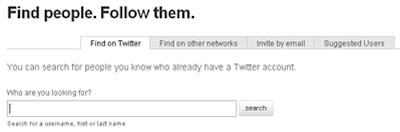 Localizando usuários do Twitter Find People Twitter