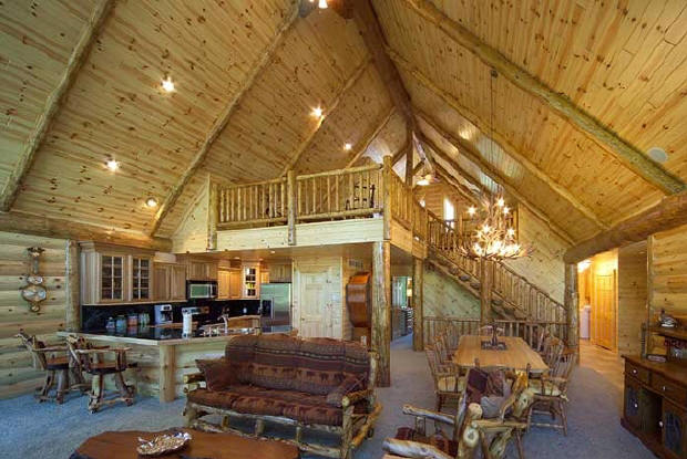 knotty pine basement