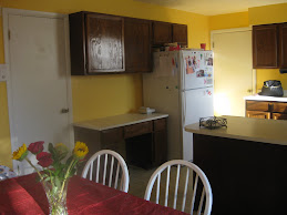 Our newly painted kitchen